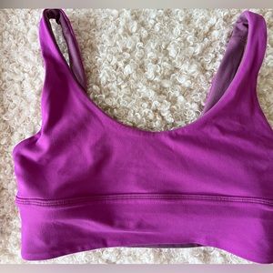 Lululemon Sports Bra , reversible purple lavender / mauve . Excellent condition
